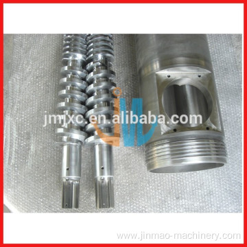 Conical screw and barrel for extruder machine,screw and barrel made in china